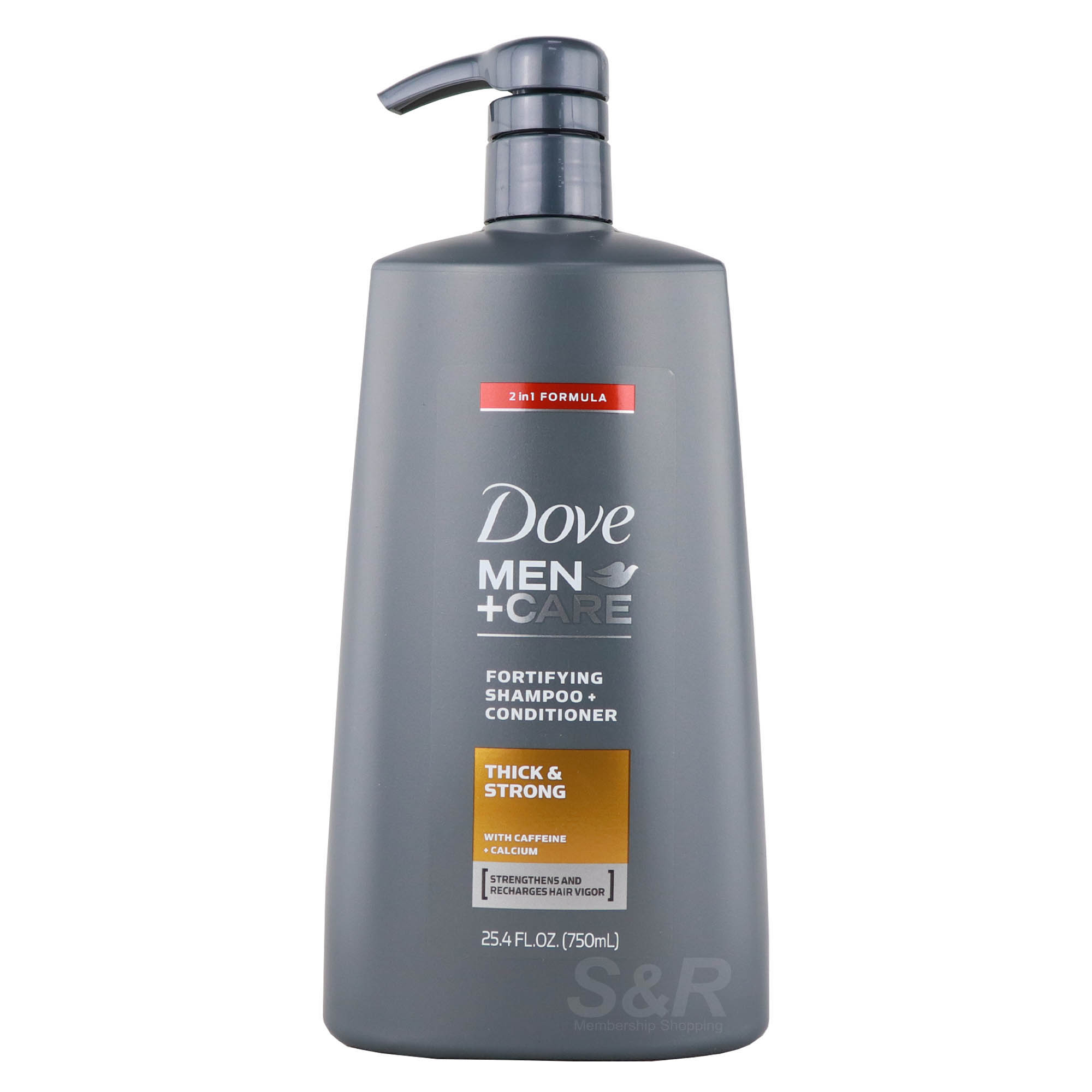 Dove Men+Care Thick and Strong Fortifying Shampoo plus Conditioner 750mL
